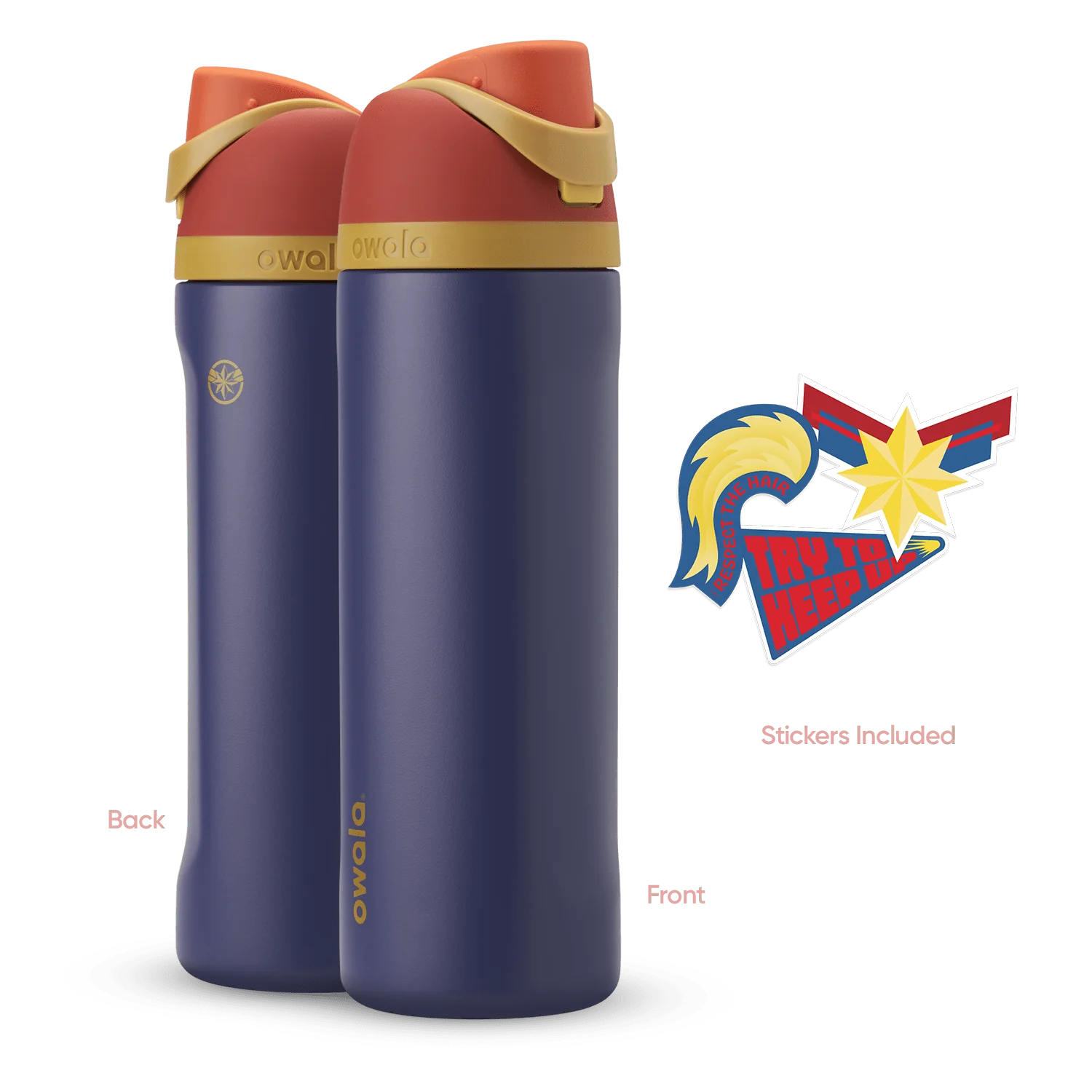 24oz / Stainless Steel / Captain Marvel