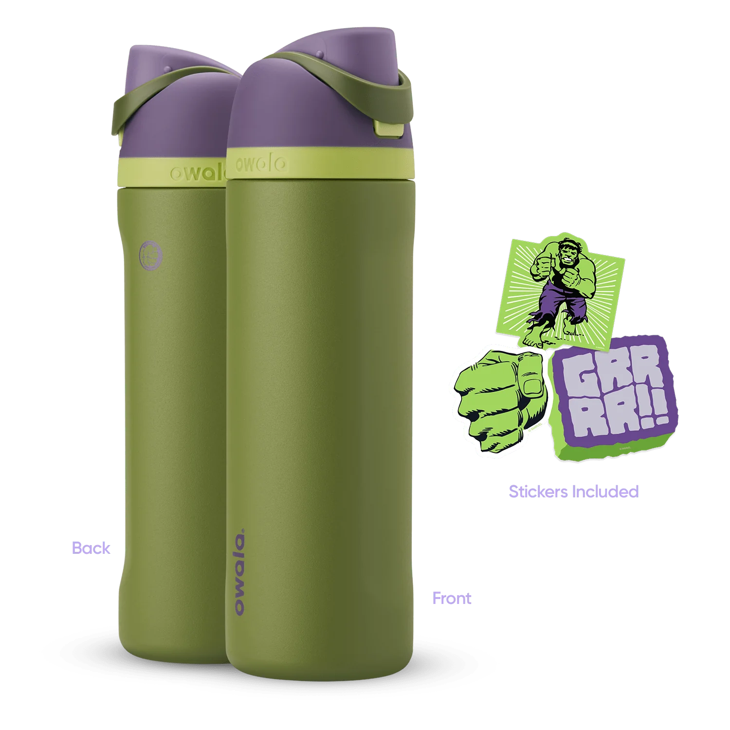 24oz / Stainless Steel / Hulk